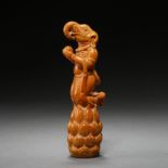 BEESWAX ELEPHANT, LIAO OR JIN DYNASTIES, CHINA