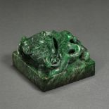 EMERALD SEAL, QING DYNASTY, CHINA