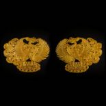 A PAIR OF PURE GOLD PHOENIXES FROM EARLY TANG PERIOD OF THE FIVE DYNASTIES OF CHINA