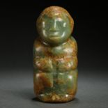 HEMO JADE FIGURE, HONGSHAN PERIOD, CHINA