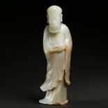 HETIAN JADE LUOHAN (ZILIAO), MING DYNASTY, CHINA