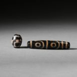 A SET OF DZI BEADS, TANG DYNASTY, CHINA