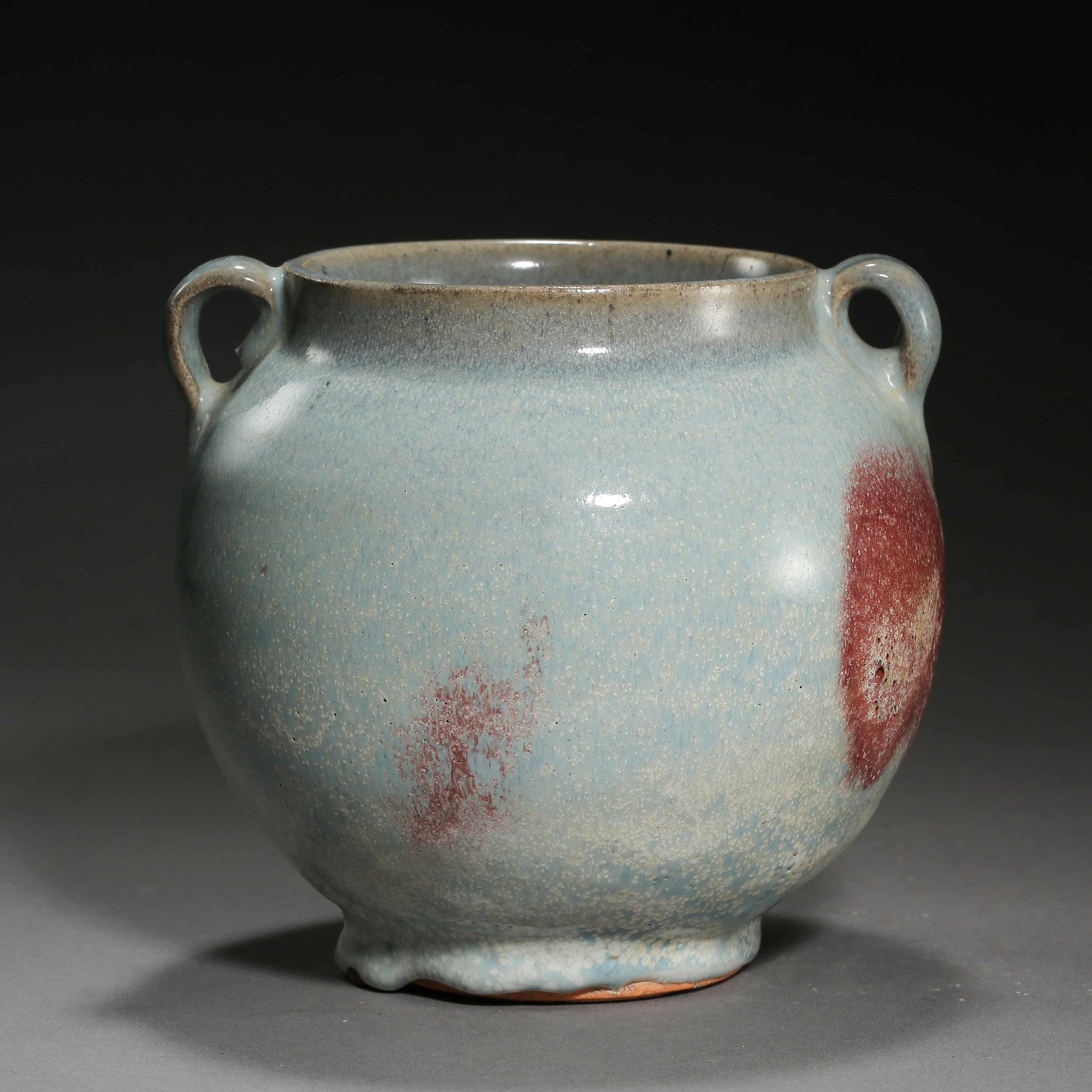 JUN KILN DOUBLE HANDLE JAR, YUAN DYNASTY, CHINA - Image 7 of 10