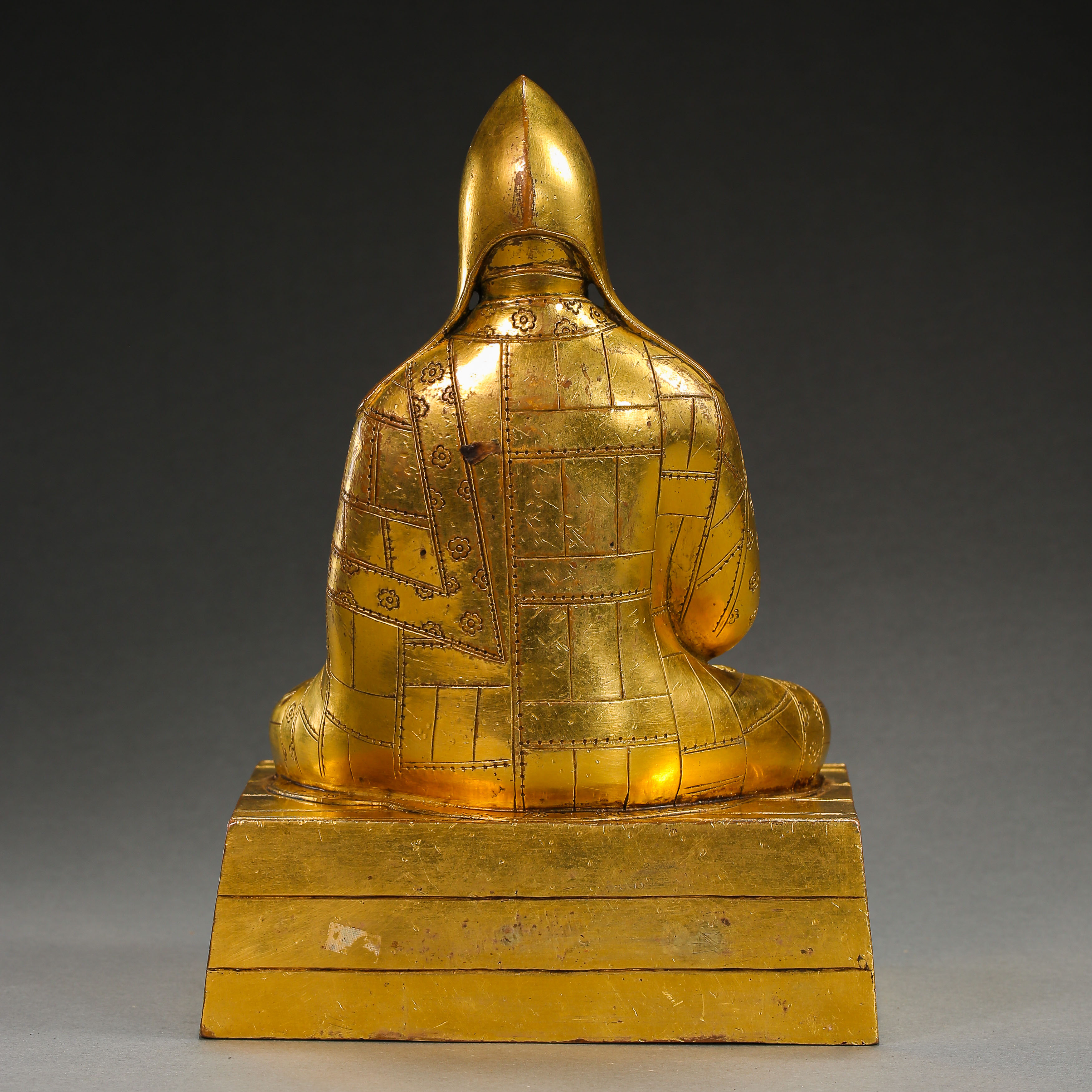 SEATED GILT BRONZE BUDDHA, MING DYNASTY, CHINA - Image 10 of 13