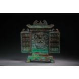 BRONZE BUDDHIST NICHE, LIAO OR JIN DYNASTY, CHINA