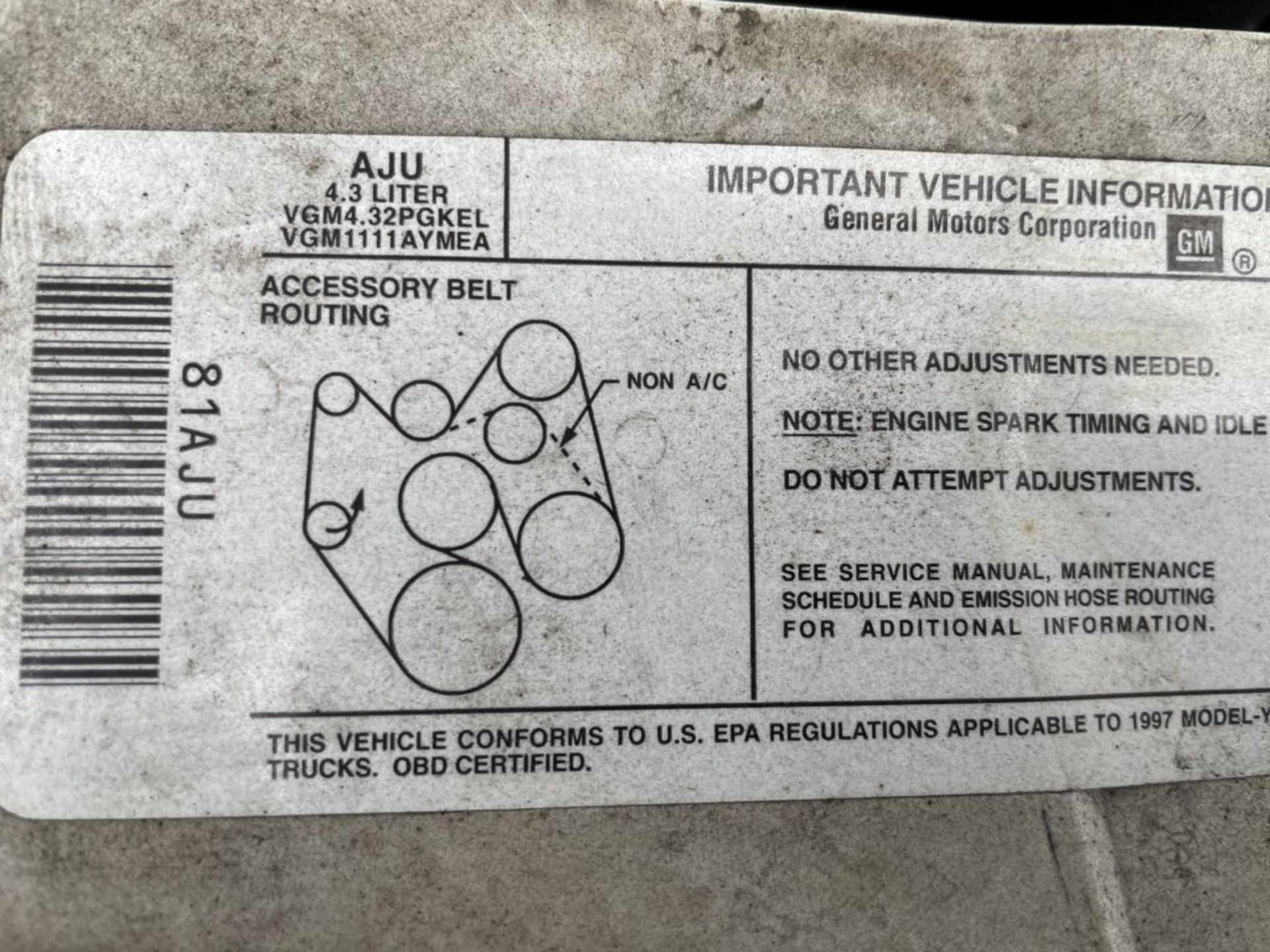 1997 Chevrolet Astro Passenger Van - Image 7 of 15