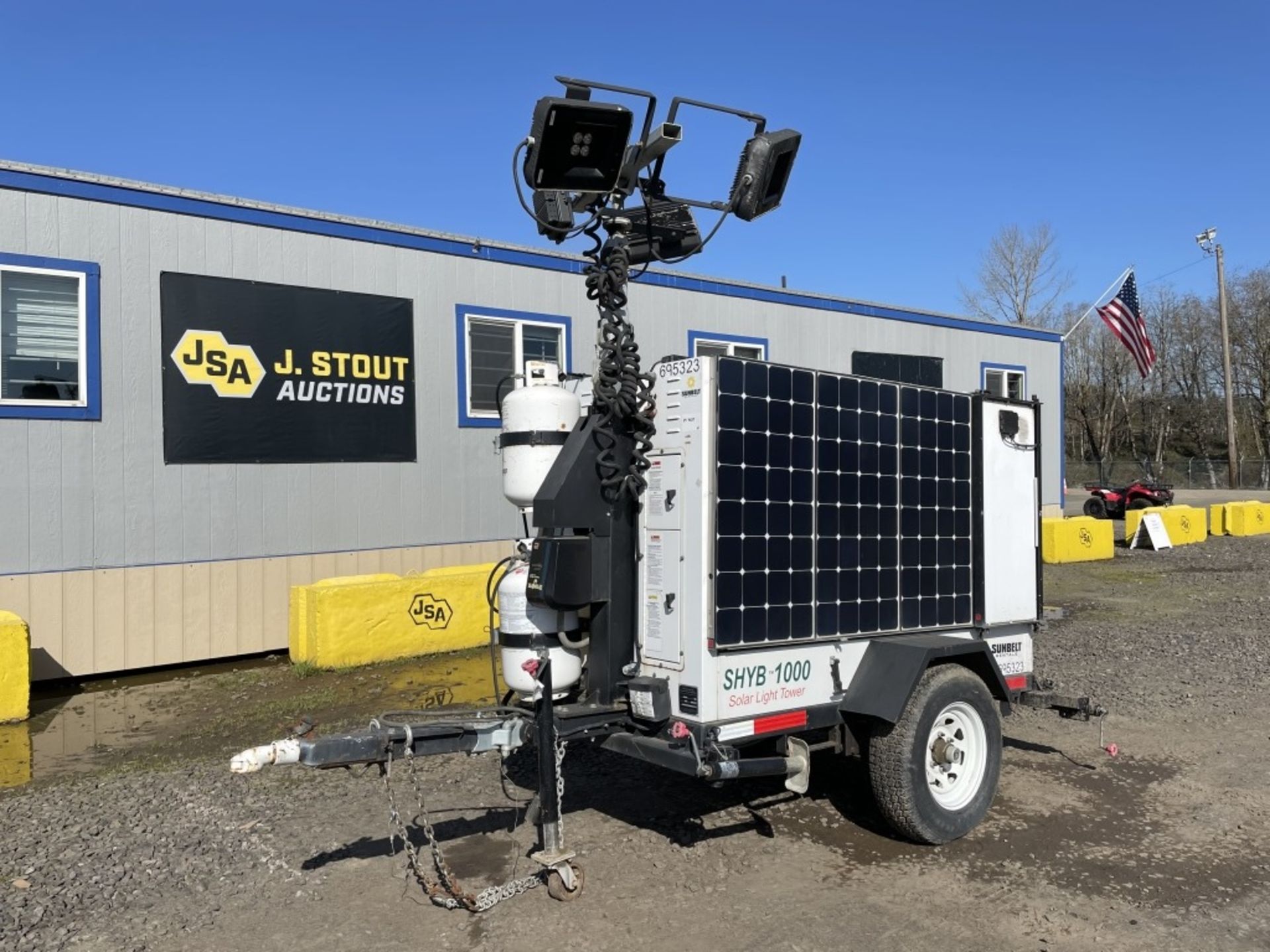 2015 Progress Solar SHYB1000 Towable Light Tower