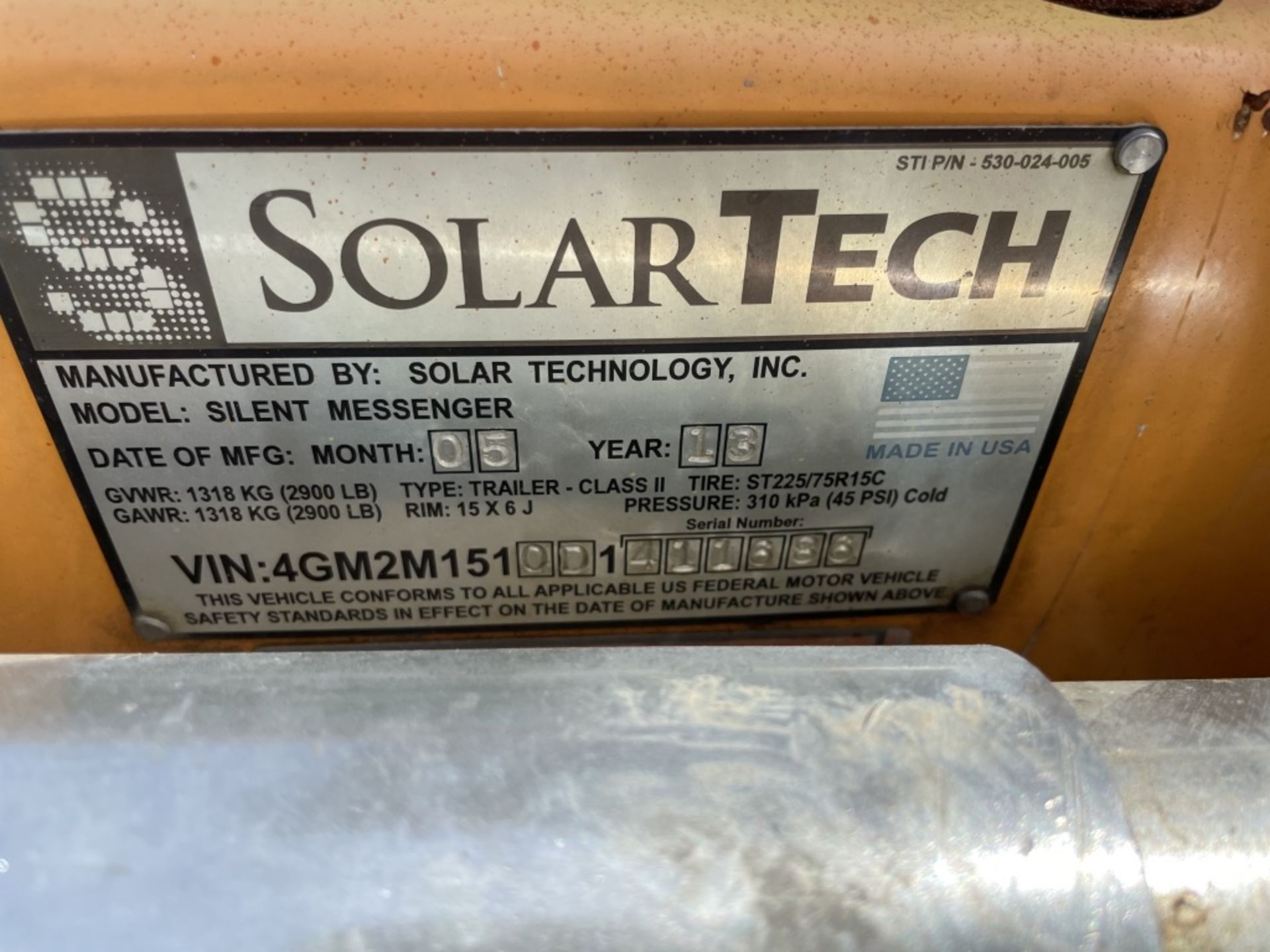 2013 Solartech Towable Sign Board - Image 10 of 10