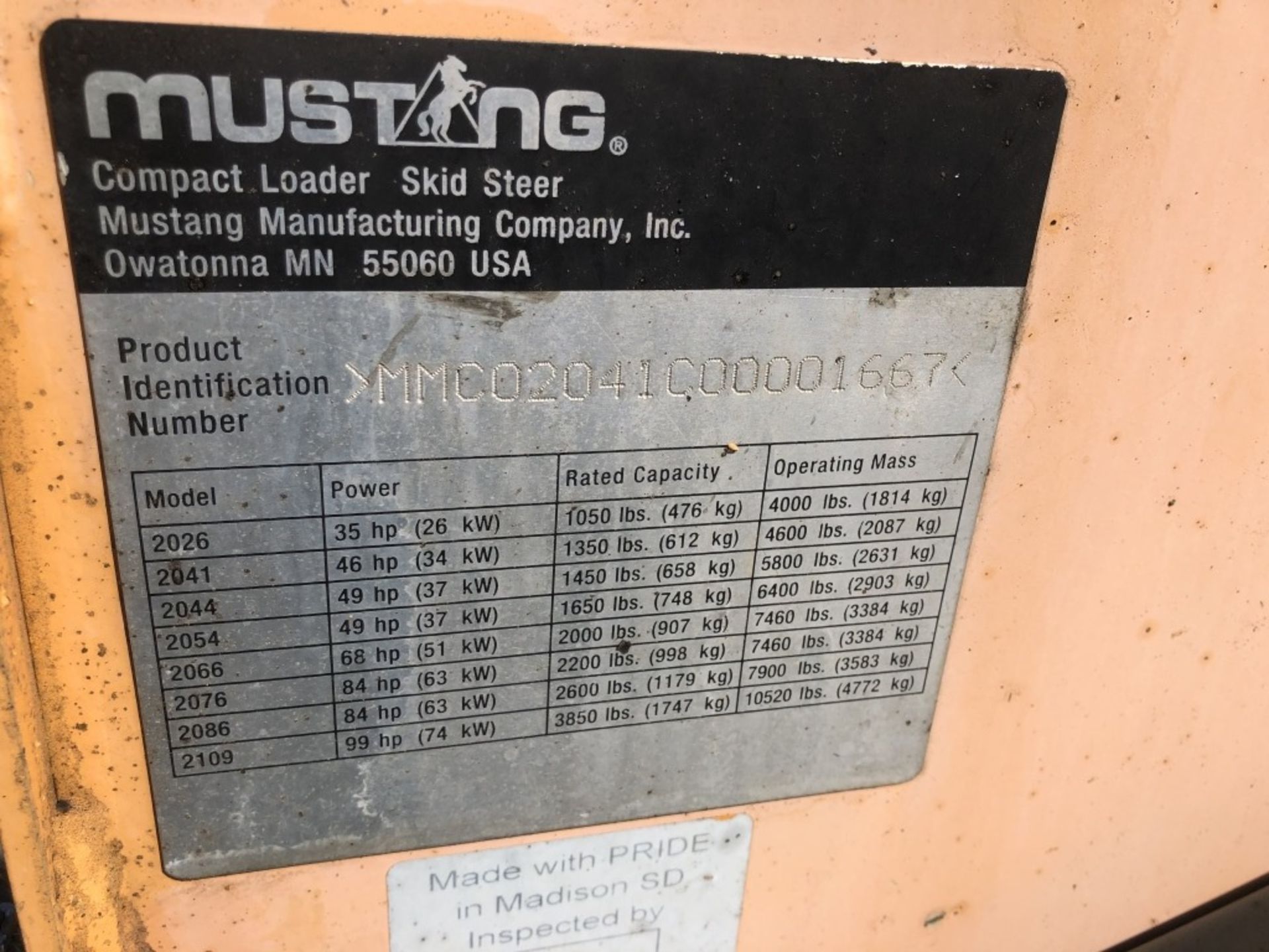 Mustang 2041 Skid Steer Loader - Image 23 of 23