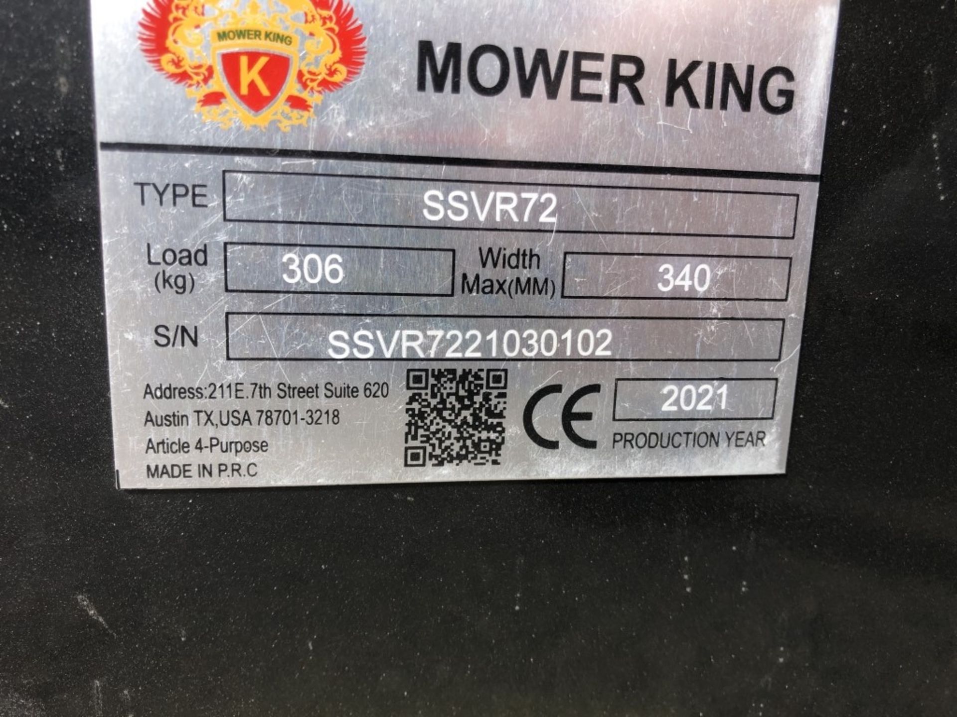 2021 Mower King SSVR72 Vibratory Roller - Image 3 of 3