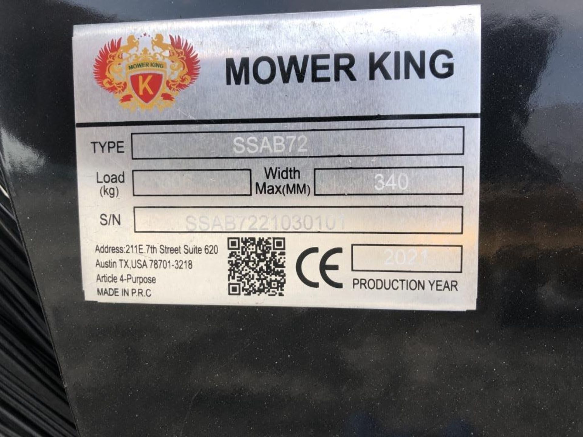 2021 Mower King SSAB72 Angle Broom - Image 4 of 4