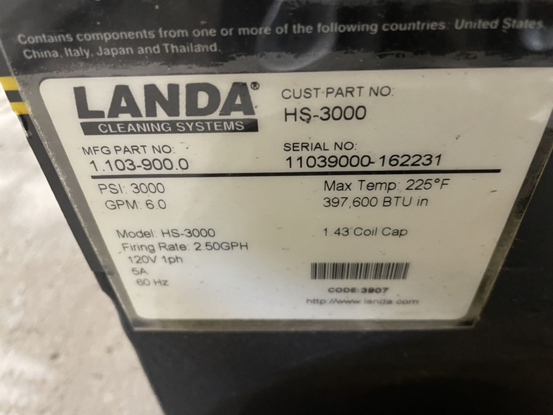 Landa HS 3000 Pressure Washer - Image 7 of 7