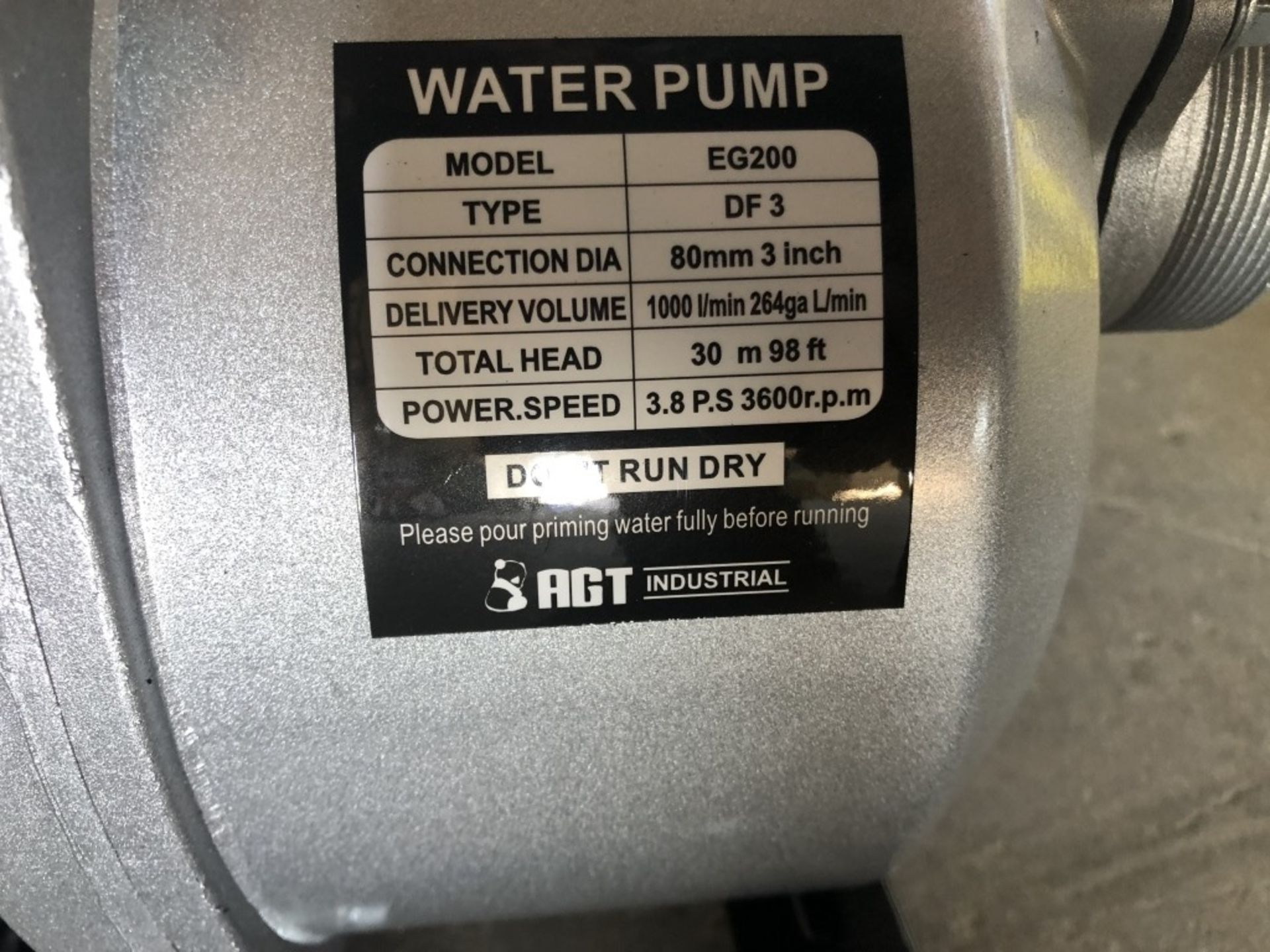 2021 AGT WP-80 Water Pump - Image 2 of 8