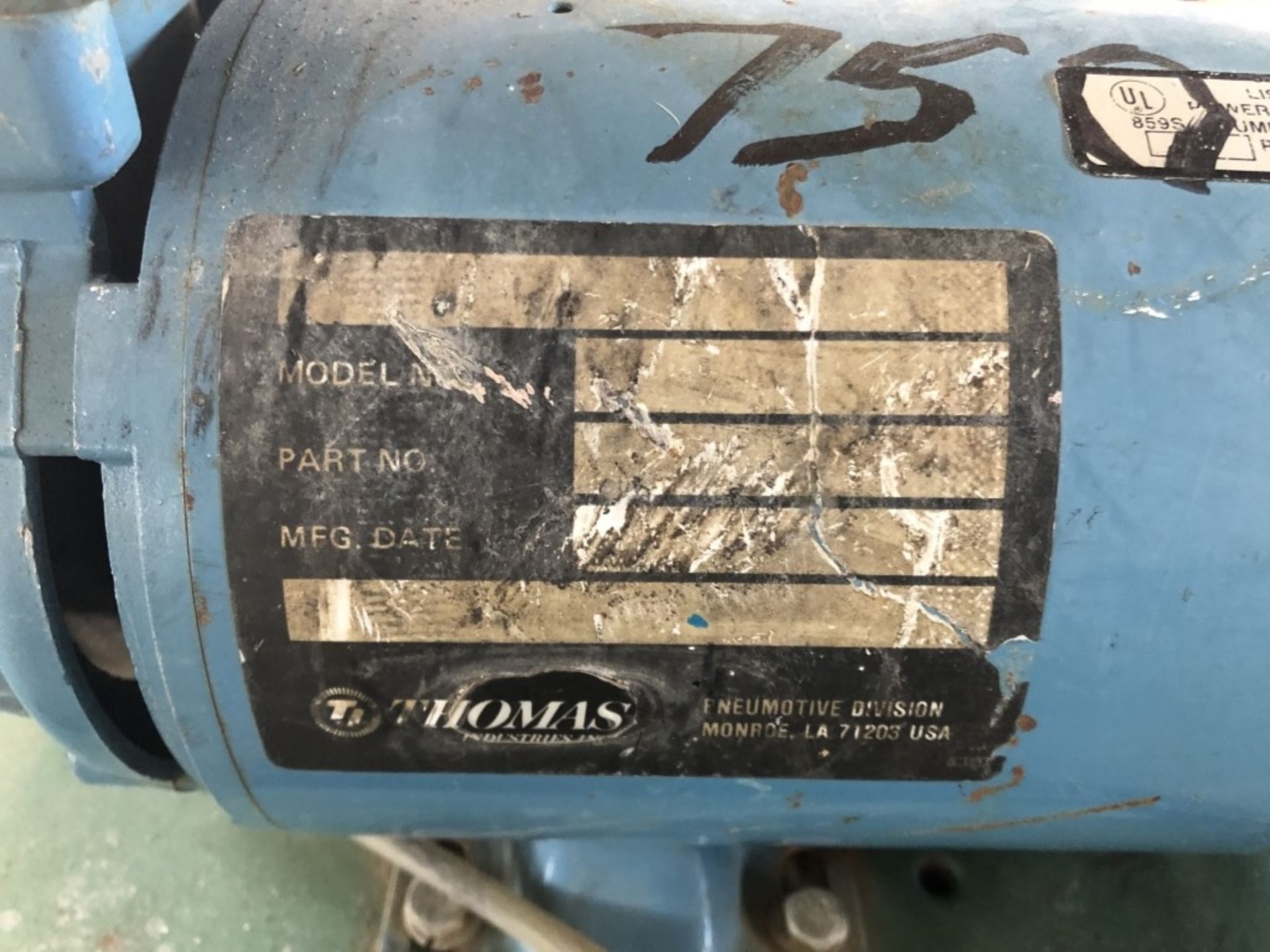 Thomas Air Compressor - Image 3 of 4