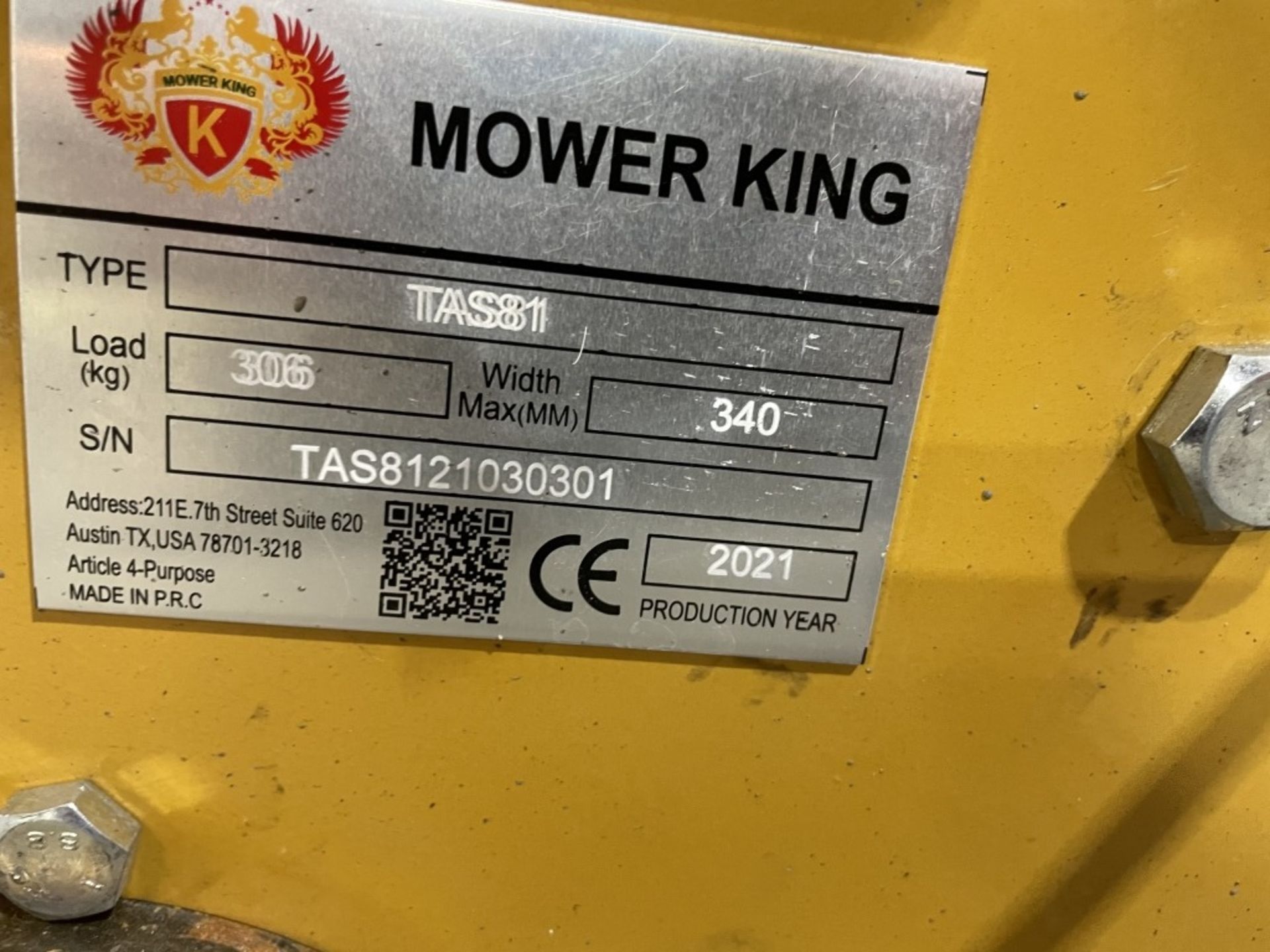 2021 Mower King TAS81 Tiller - Image 6 of 6