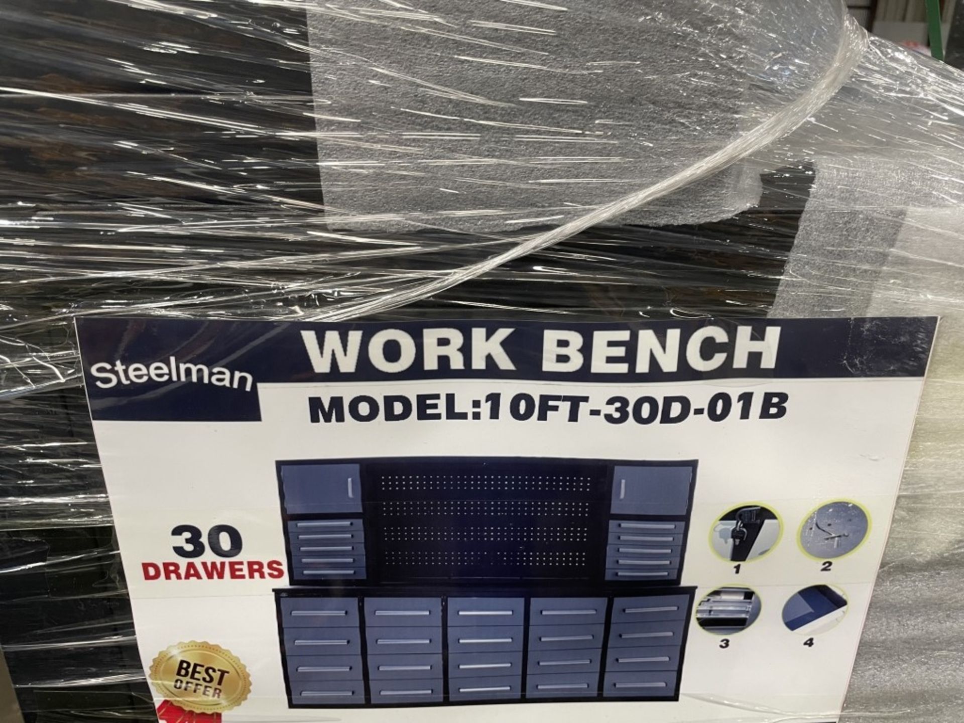 2021 Steelman 10FT30D Work Bench - Image 5 of 5