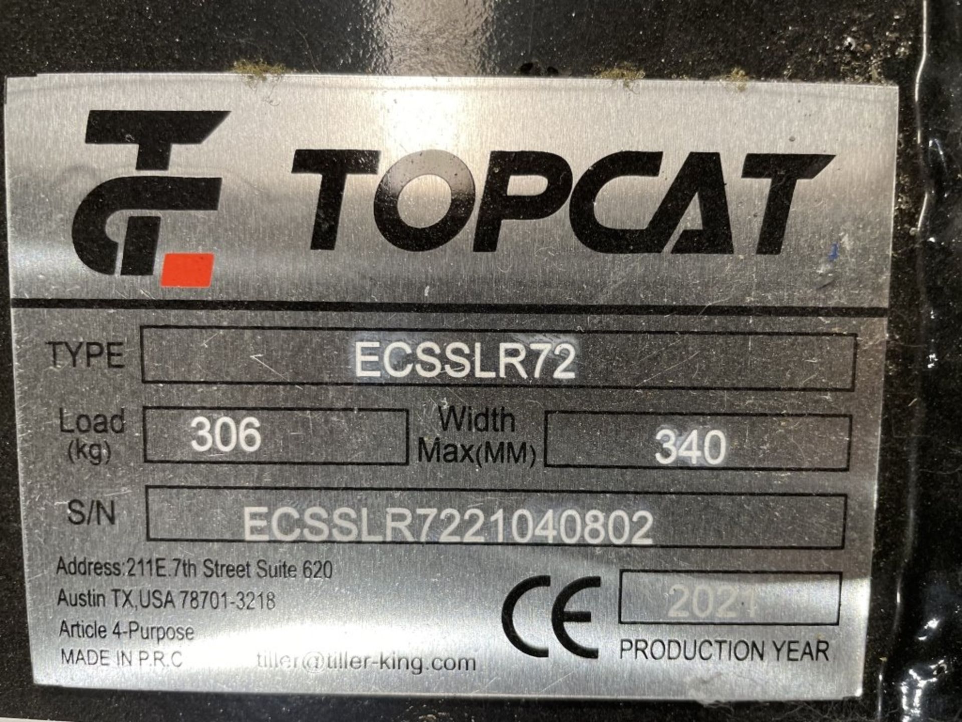 2021 Top Cat ECSSLR72 Power Rake - Image 9 of 9