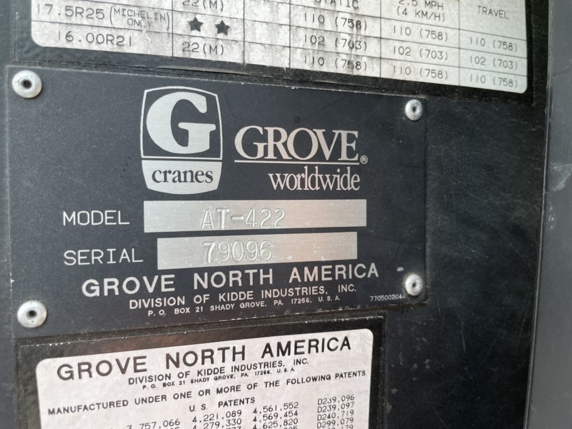 1993 Grove AT422 4x4 Rough Terrain Crane - Image 29 of 41