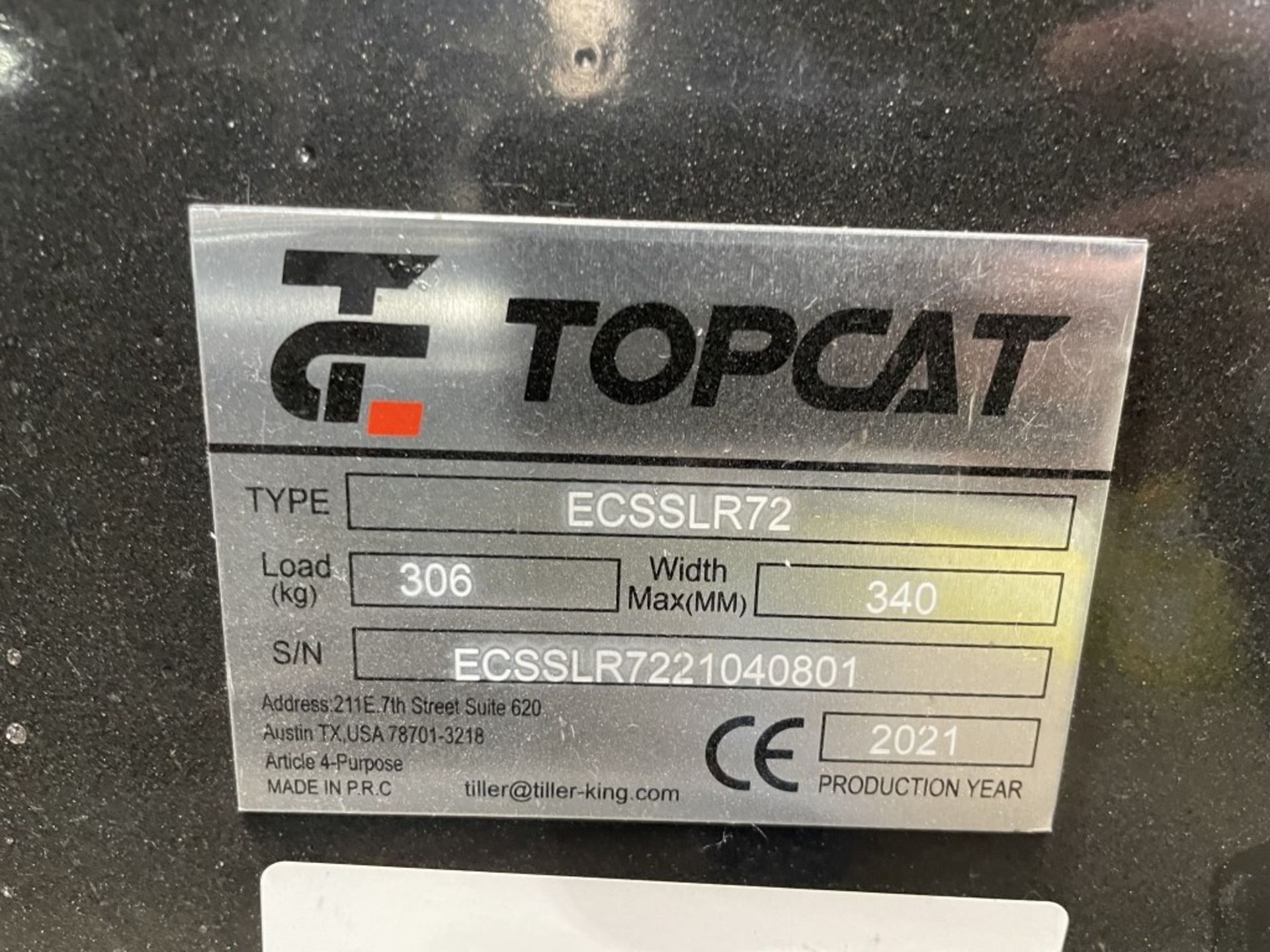 2021 Top Cat ECSSLR72 Power Rake - Image 9 of 9