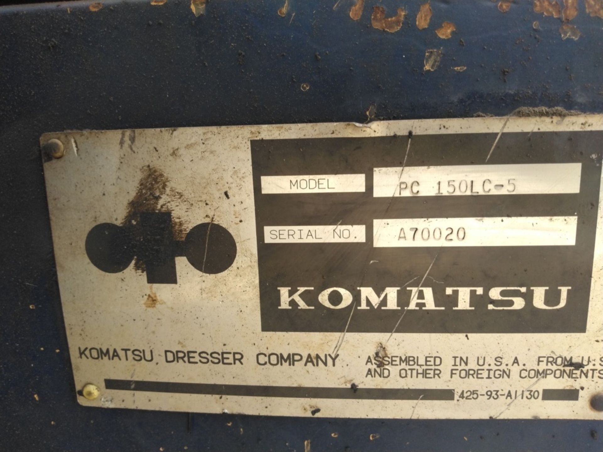 1990 Komatsu PC150LC-5 Hydraulic Excavator - Image 47 of 49