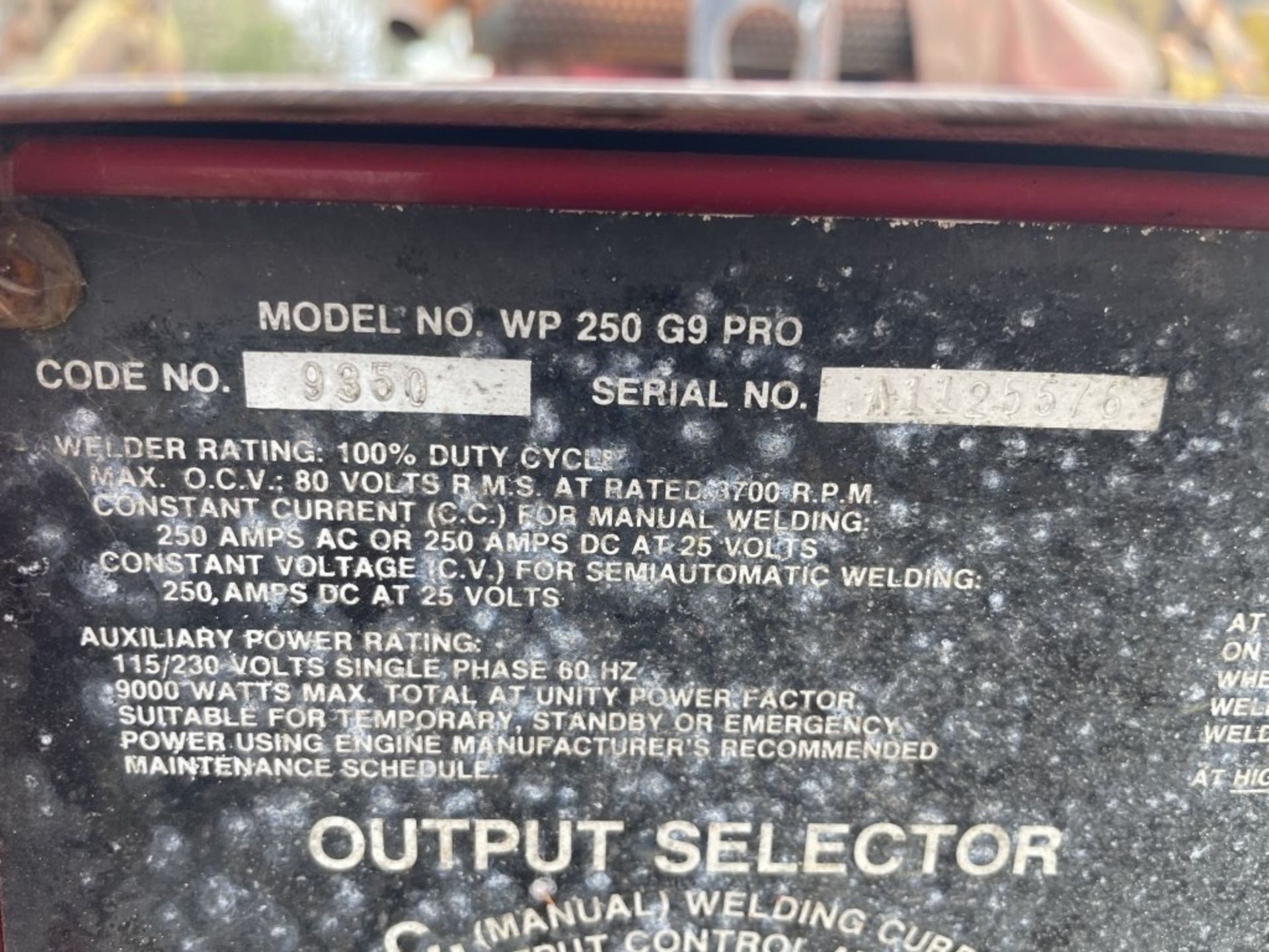 Lincoln 250 G9 Pro Welder - Image 7 of 7