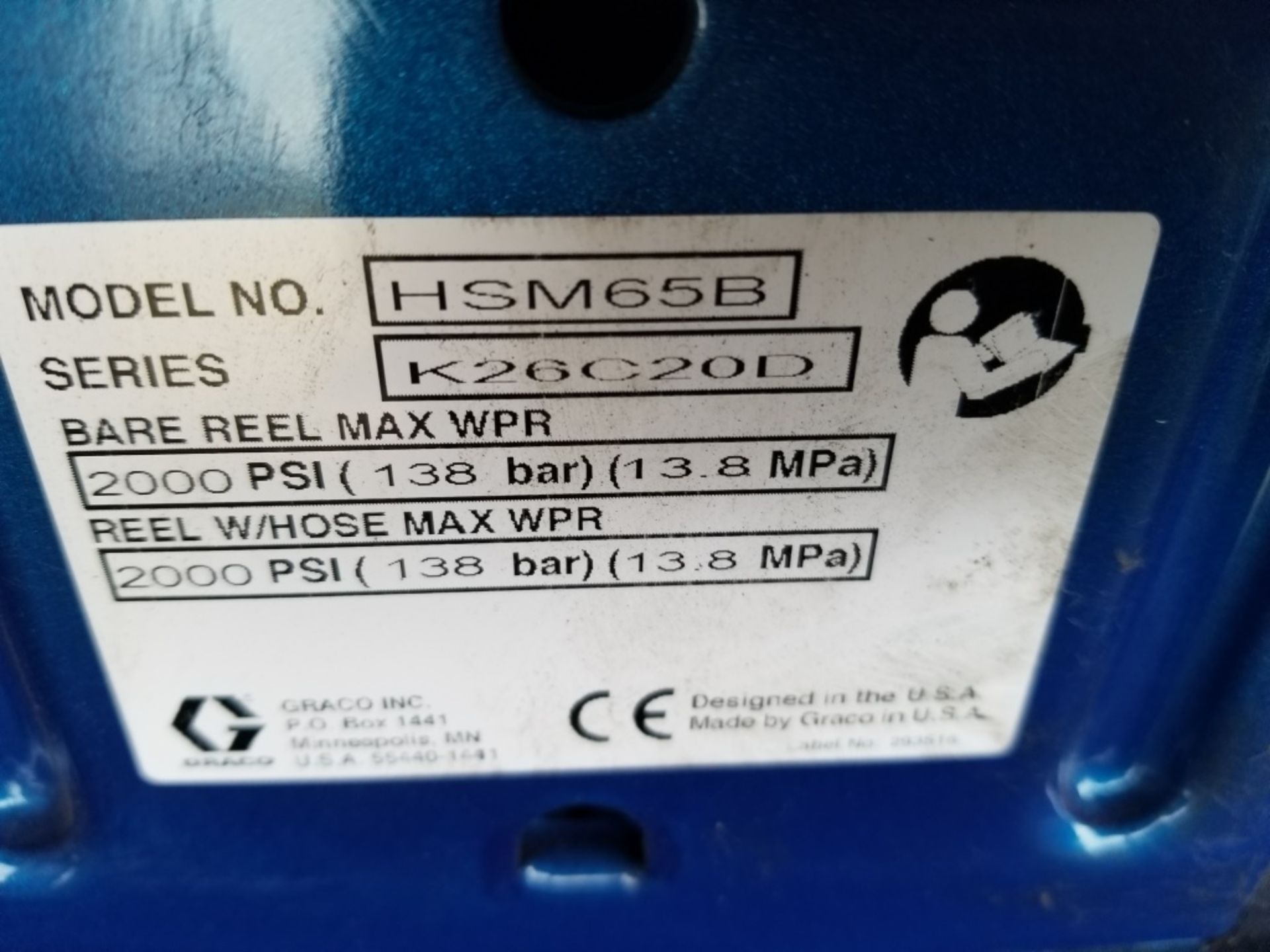 Graco HSM65B Hose Reel - Image 6 of 6