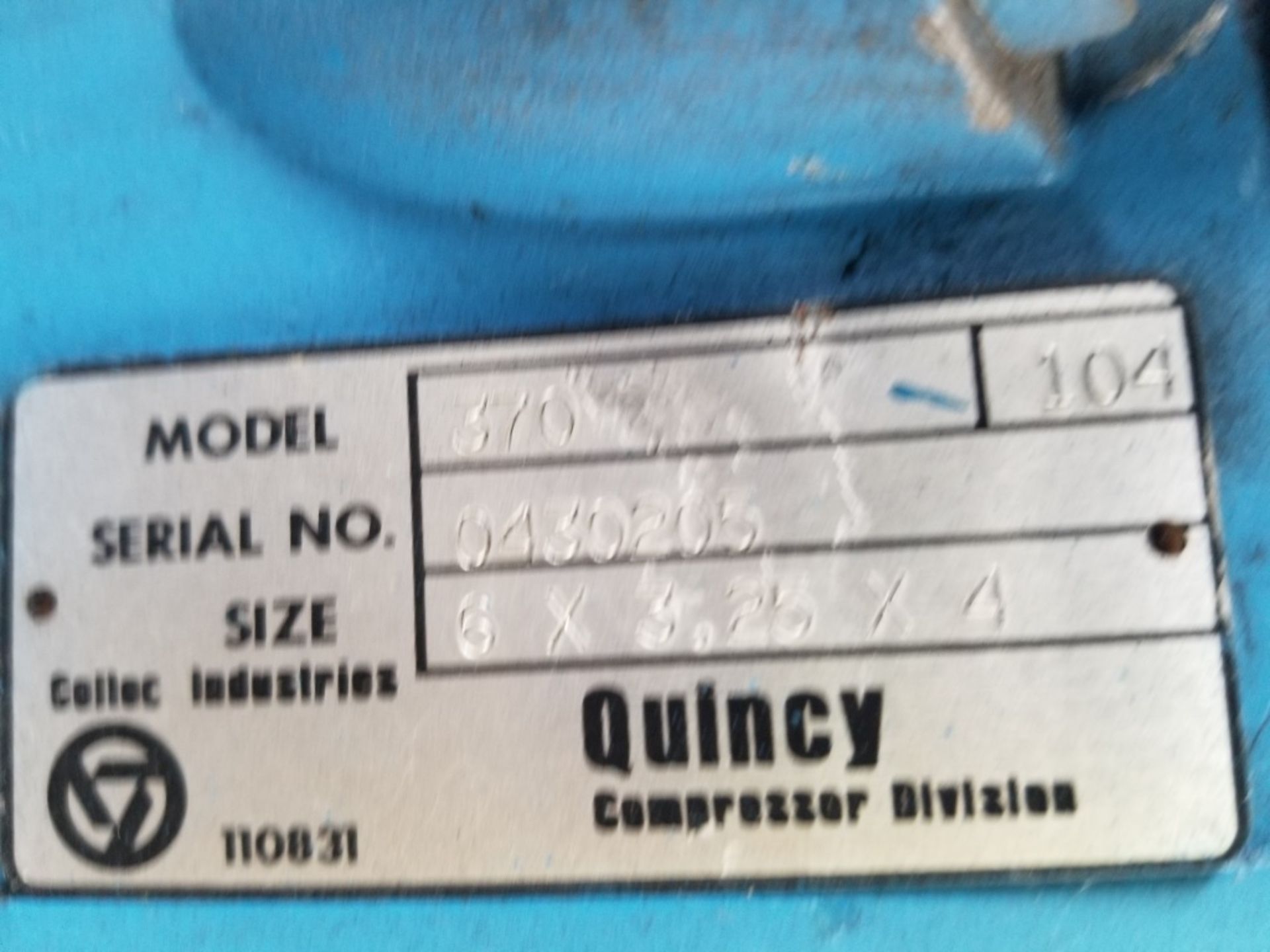 Quincy 370 Air Compressor - Image 4 of 7