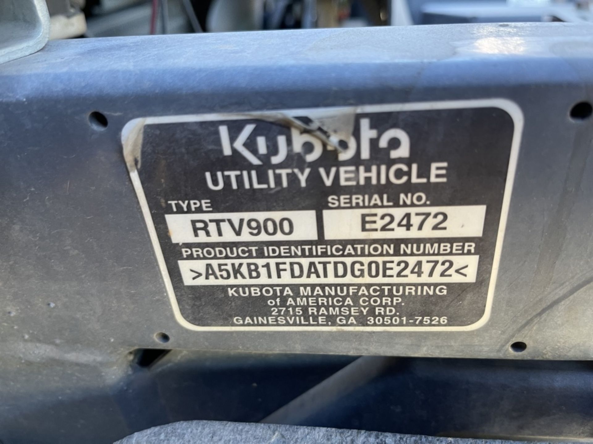 2013 Kubota RTV900XT 4x4 Utility Cart - Image 14 of 14