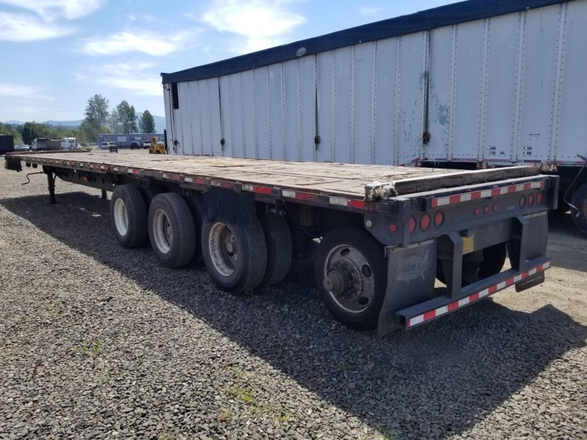 2001 Wabash Quad Axle Flatbed Trailer - Image 4 of 7