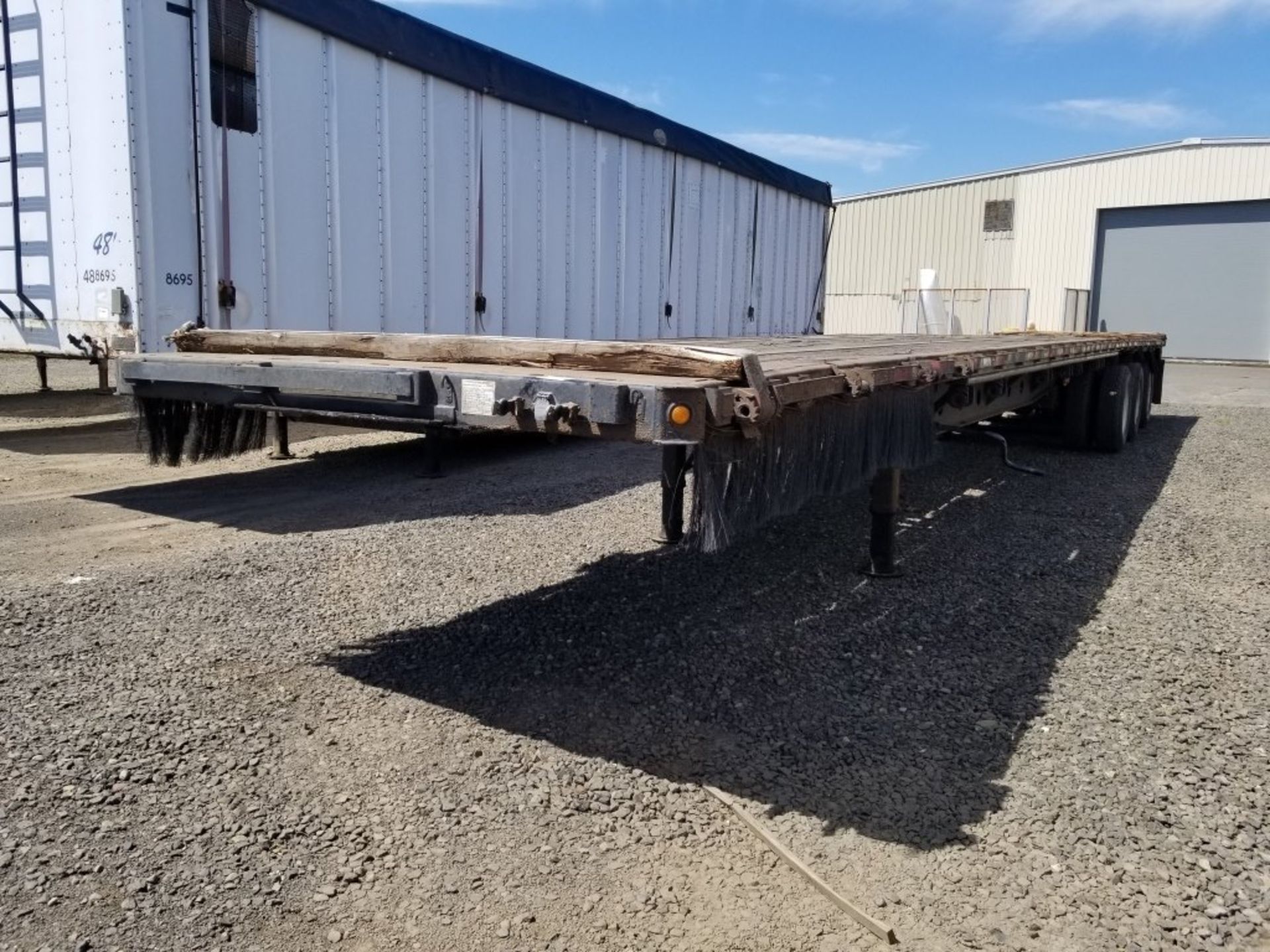 2001 Wabash Quad Axle Flatbed Trailer