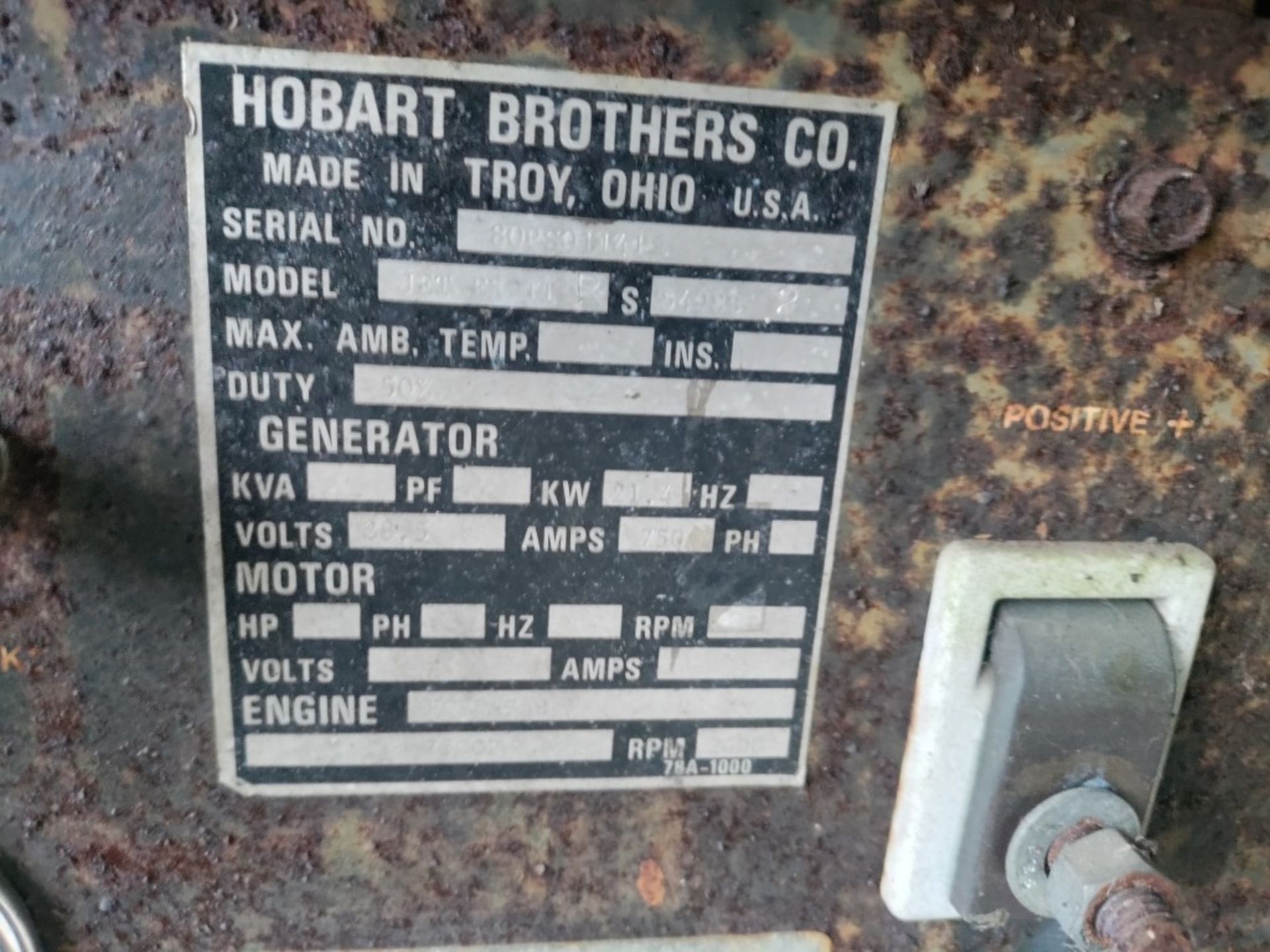 Hobart JDT-EX-TL Towable Generator - Image 8 of 9