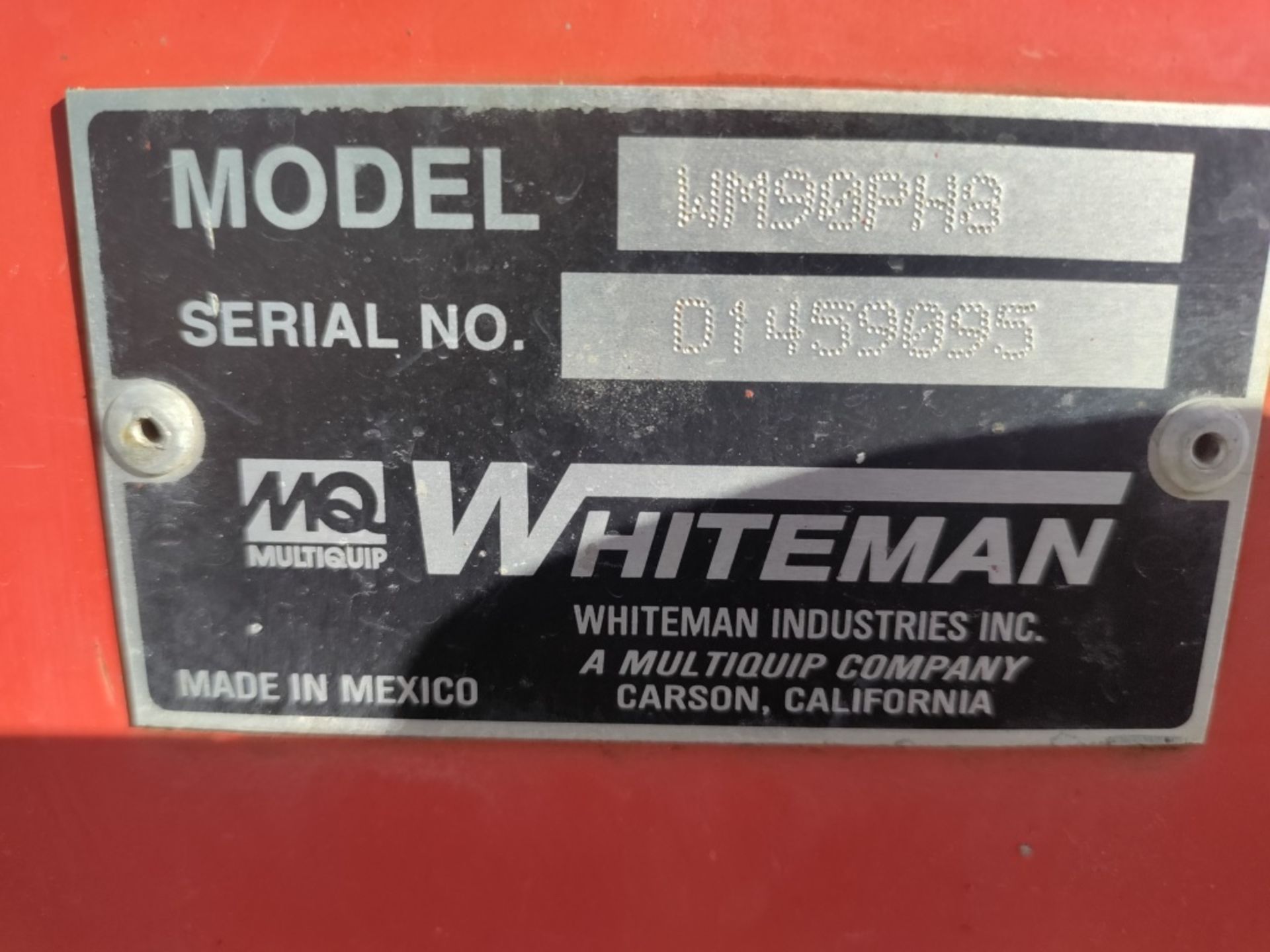 Whiteman WM90PH8 Towable Mortar Mixer - Image 13 of 15