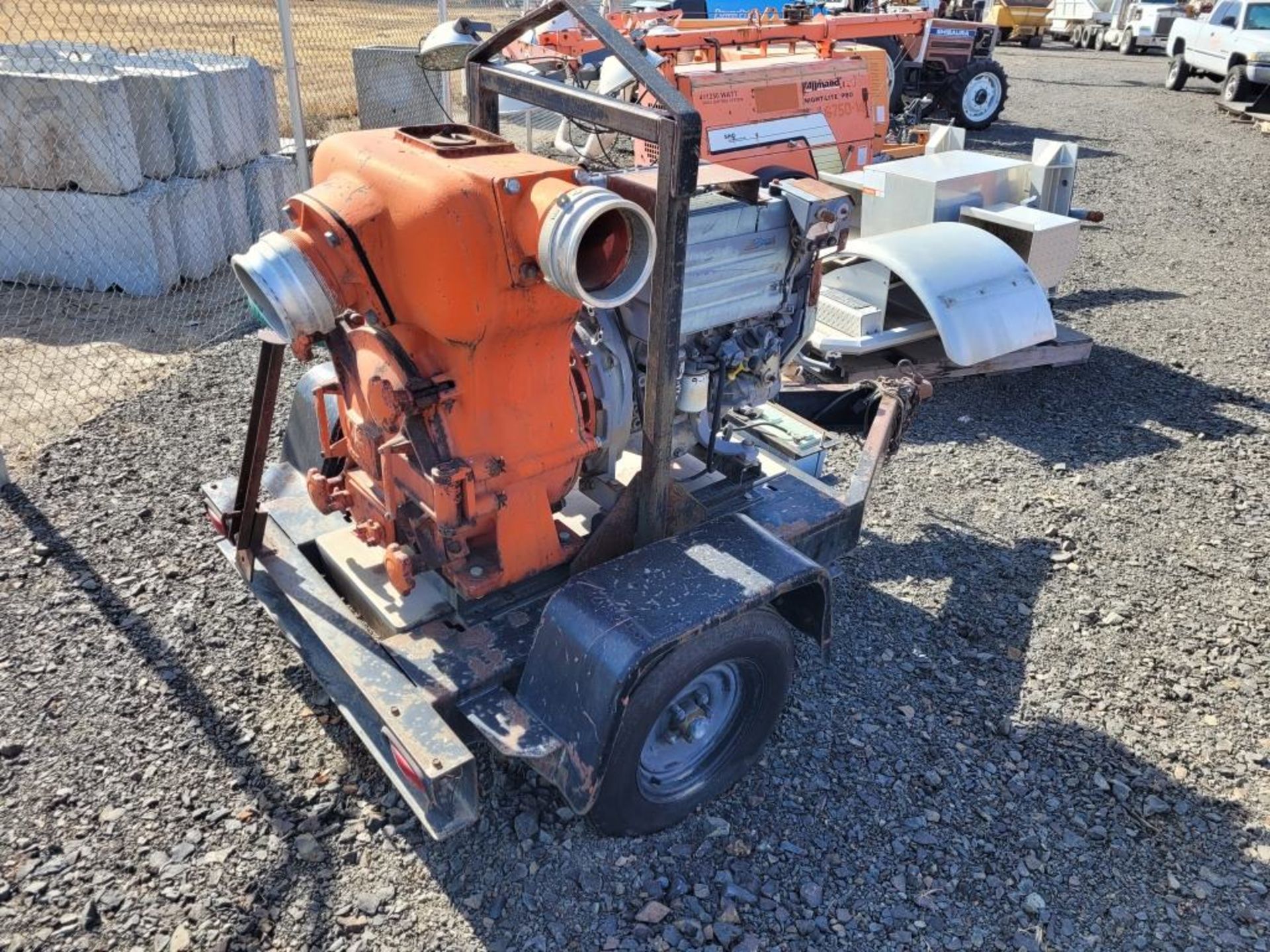 1998 Multiquip 61TDD Towable Pump - Image 4 of 9