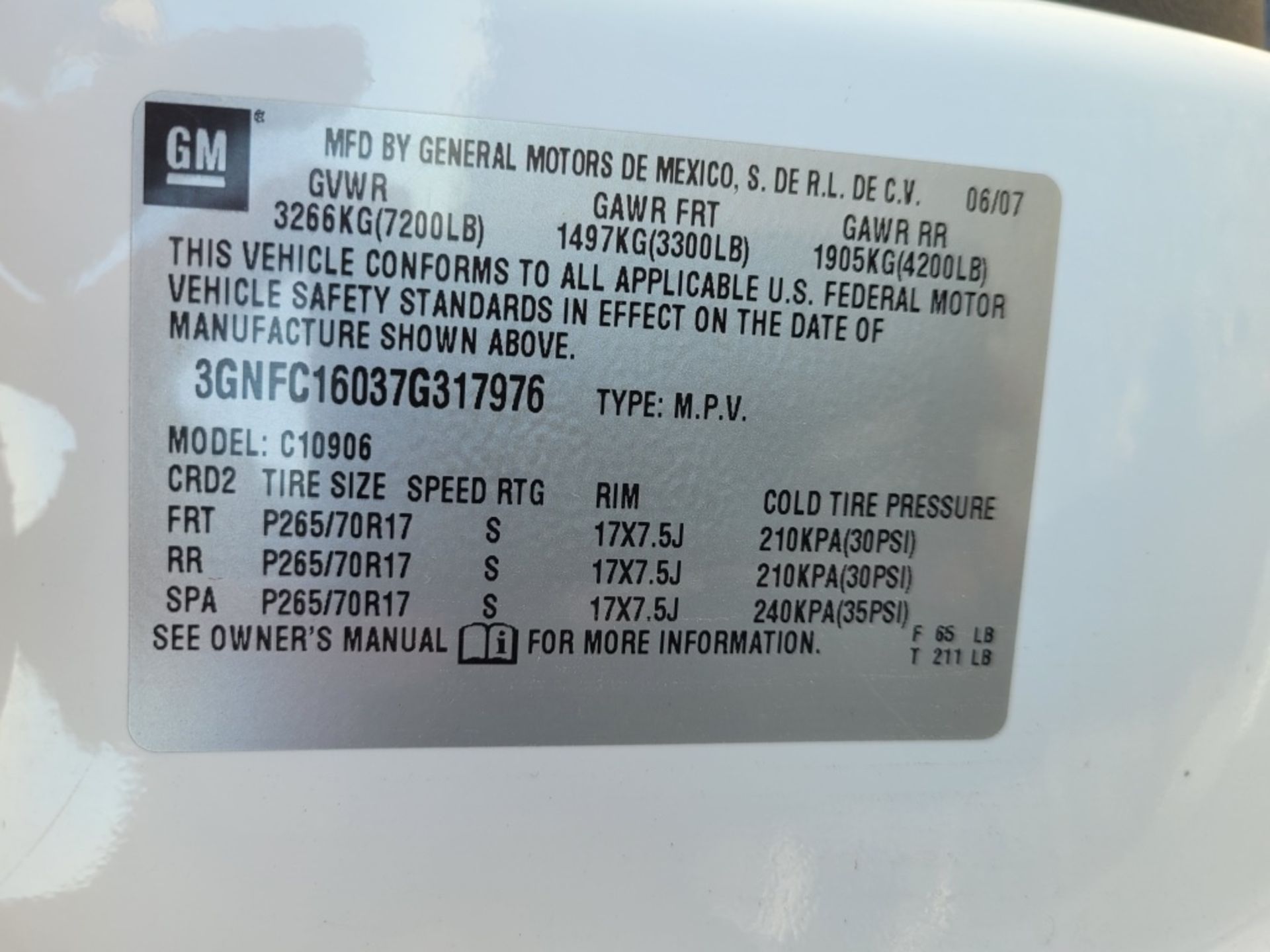 2007 Chevrolet Suburban LS SUV - Image 46 of 46