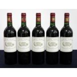 5 bts Ch. Margaux 1989 Margaux, 1er Cru Classé 1 hf/i.n, 4 i.n