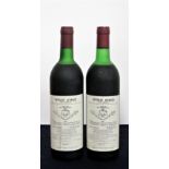 2 bts Vega Sicilia 'Unico' Reserva Especial Released 1982 us, bottle N°s 02277, 02962 1 vsl glue