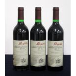 3 bts Penfolds Bin 707 Cabernet Sauvignon 1994 i.n, 1 vsl torn/vsl stl