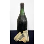 1 bt Châteauneuf du Pape, Grants of St James, Vintage Unknown, lms, aged/torn/loose label bs