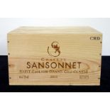 6 bts Ch. Sansonnet 2016 owc St-Émilion Grand Cru Classé