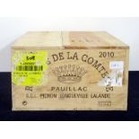 12 bts Réserve de la Comtesse 2010 owc Pauillac, 2nd wine Ch. Pichon Lalande