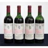 4 bts Vega Sicilia Tinto Valbuena 5° Ribero del Duero 1987 1 us, 1 ms, 1 lms, 1 bls, bs/faded