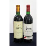 1 bt Ch. Talbot 1986 St. Julien Grand Cru Classé, ts 1 bt Ch. Lagrange 1986 St-Julien, 3me Cru