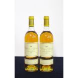 2 bts Ch. d'Yquem 1987 Sauternes 1er Grand Cru Classé ts, vsl blemishes to 1 label