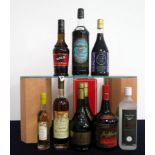 1 20cl bt Monluc Pêche Liqueur A L'Armagnac 1 50-cl bt Reflets de France 12 YO Bas Armagnac 40% 1