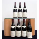 7 bts Chambertin Grand Cru 1997 Frédéric Esmonin 2 hf, 4 hf/i.n, dstl/sl bs, 1 loose label