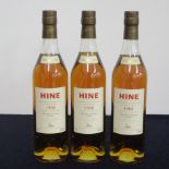 3 bts Hine Grande Champagne Cognac 1988, Landed 1990 bottled 2004, Howells of Bristol