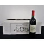 v 12 bts Ch. Escalette (Grand Vin) Côtes de Bourg 2015 oc