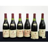 5 bts Vosne-Romanée 1er Les Suchots 1996 Jacques Cacheaux & Fils 3 ts, 1 ms/us, 1 ms, sl bs, 1 loose