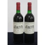 2 bts Ch. d'Angludet 1988 Cantenac (Margaux) Cru Bourgeois Superieur vts, ts