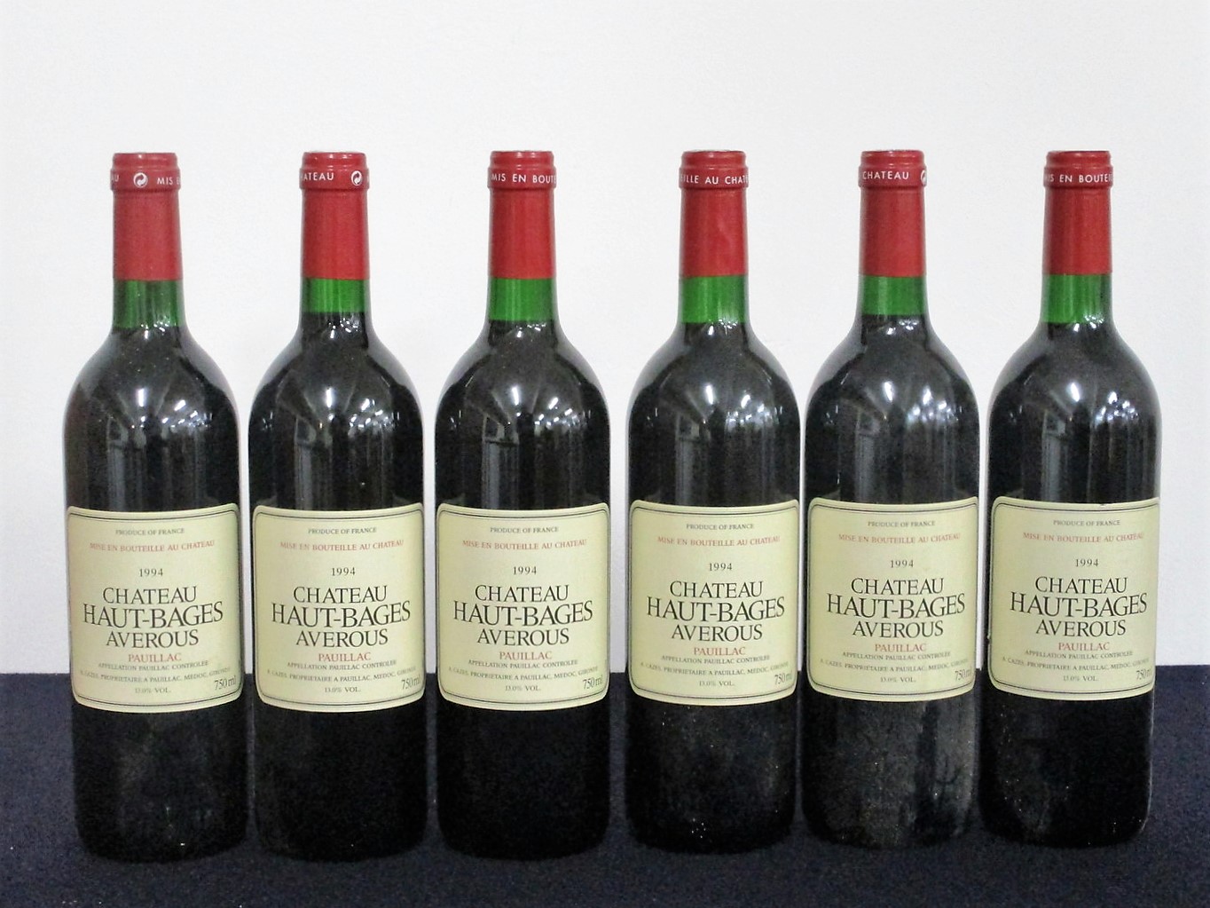 6 bts Ch. Haut-Bages-Averous 1994 Pauillac, 2nd wine Ch. Lynch-Bages 3 i.n, 3 vts